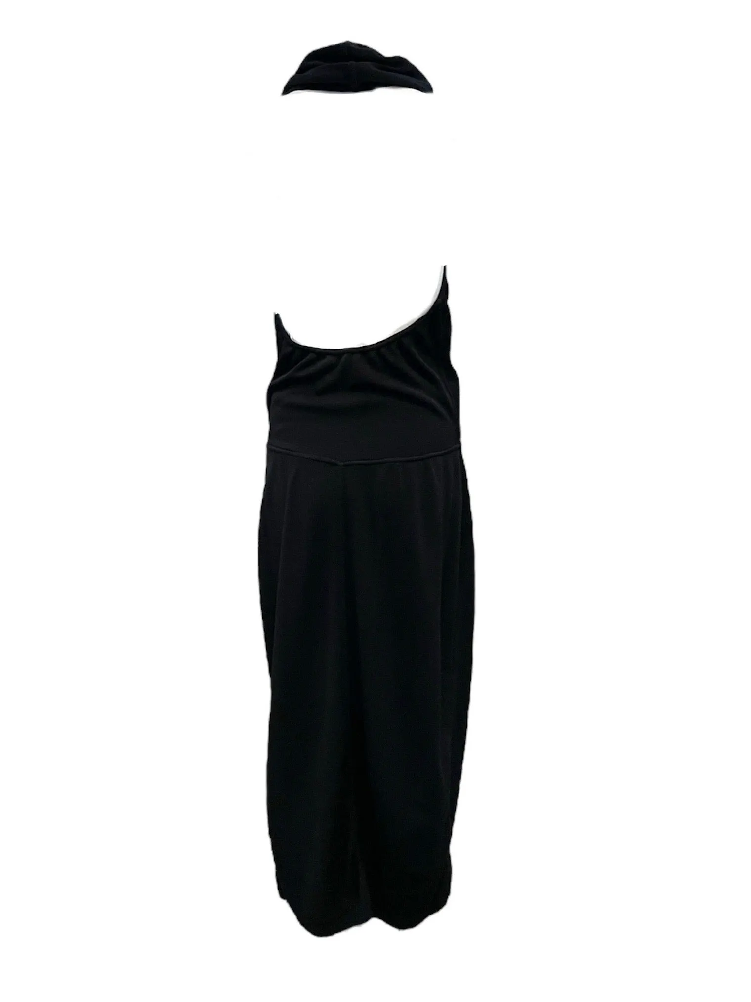 ALAIA 1990's Black Jersey Halter Gown