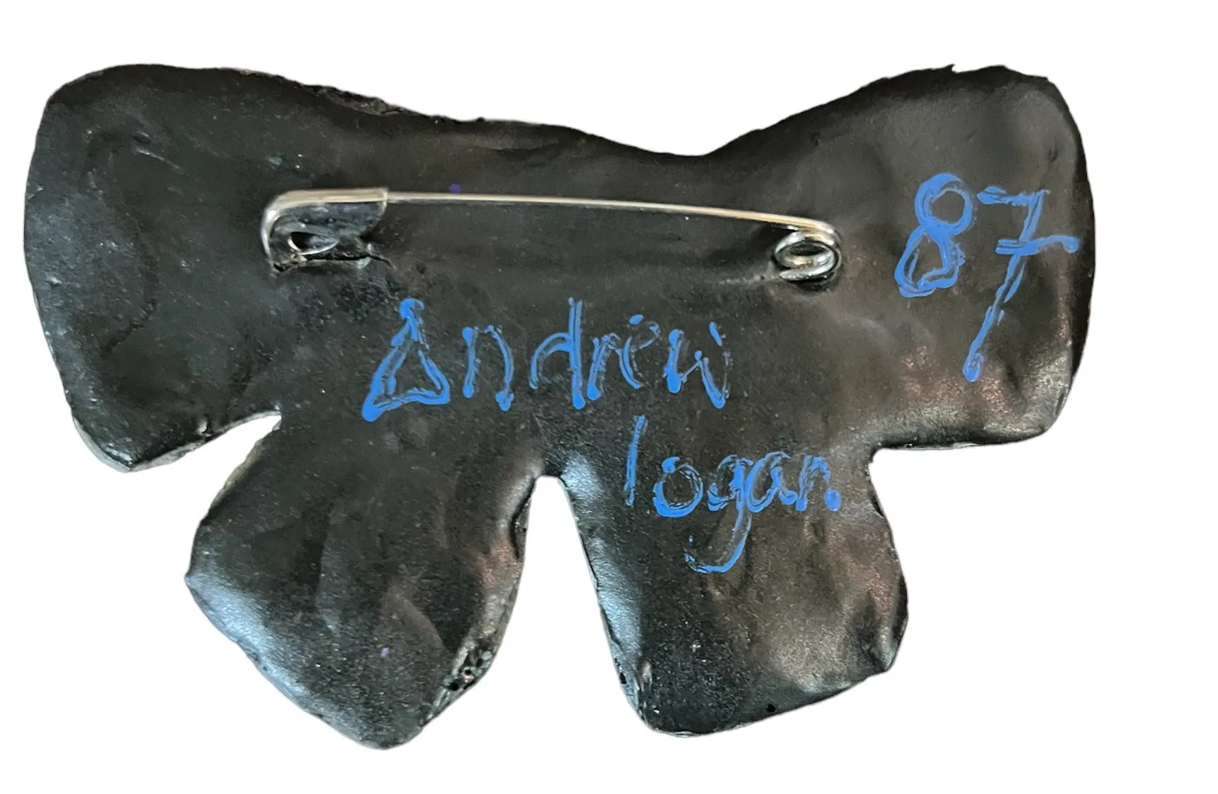 Andrew Logan 1987 Resin Assemblage Bow Brooch