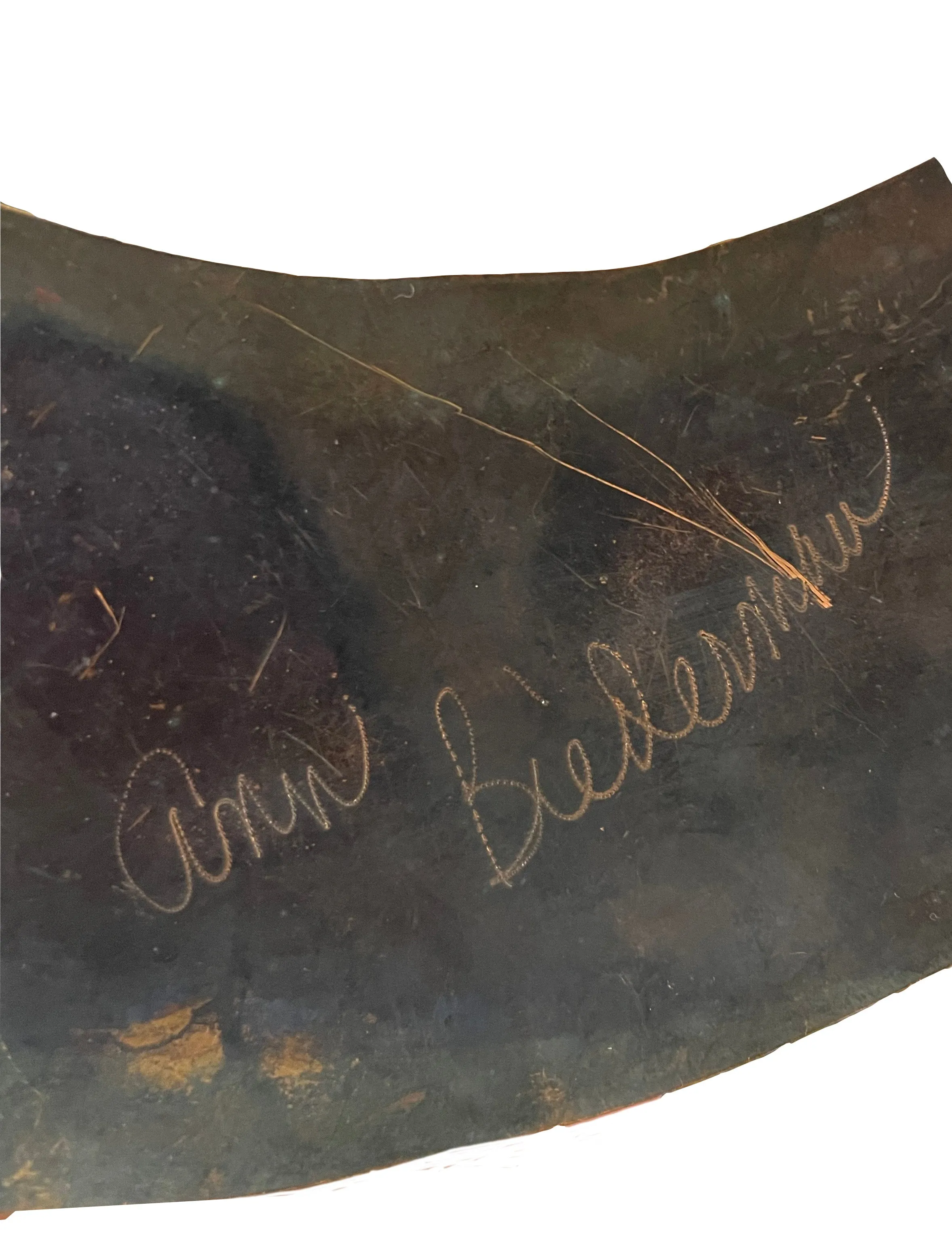 Ann Biederman 1990's Hand Hammered Metal Collar