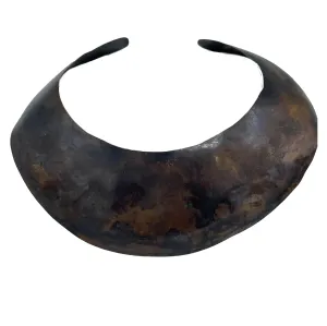 Ann Biederman 1990's Hand Hammered Metal Collar
