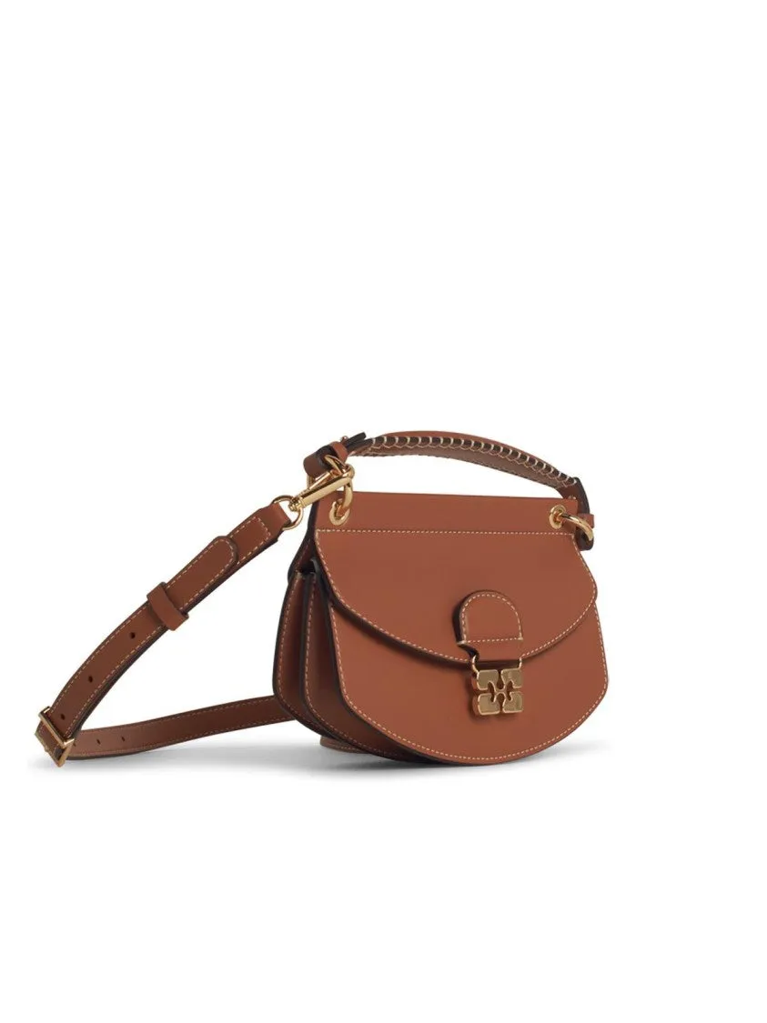 'Apo-G' Brown Leather Bag