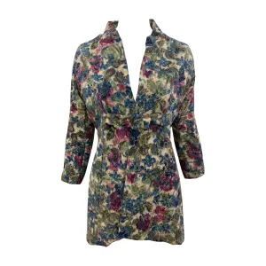 Arnold Scaasi 60s Attribution Luxe Brocade Metallic Evening Jacket