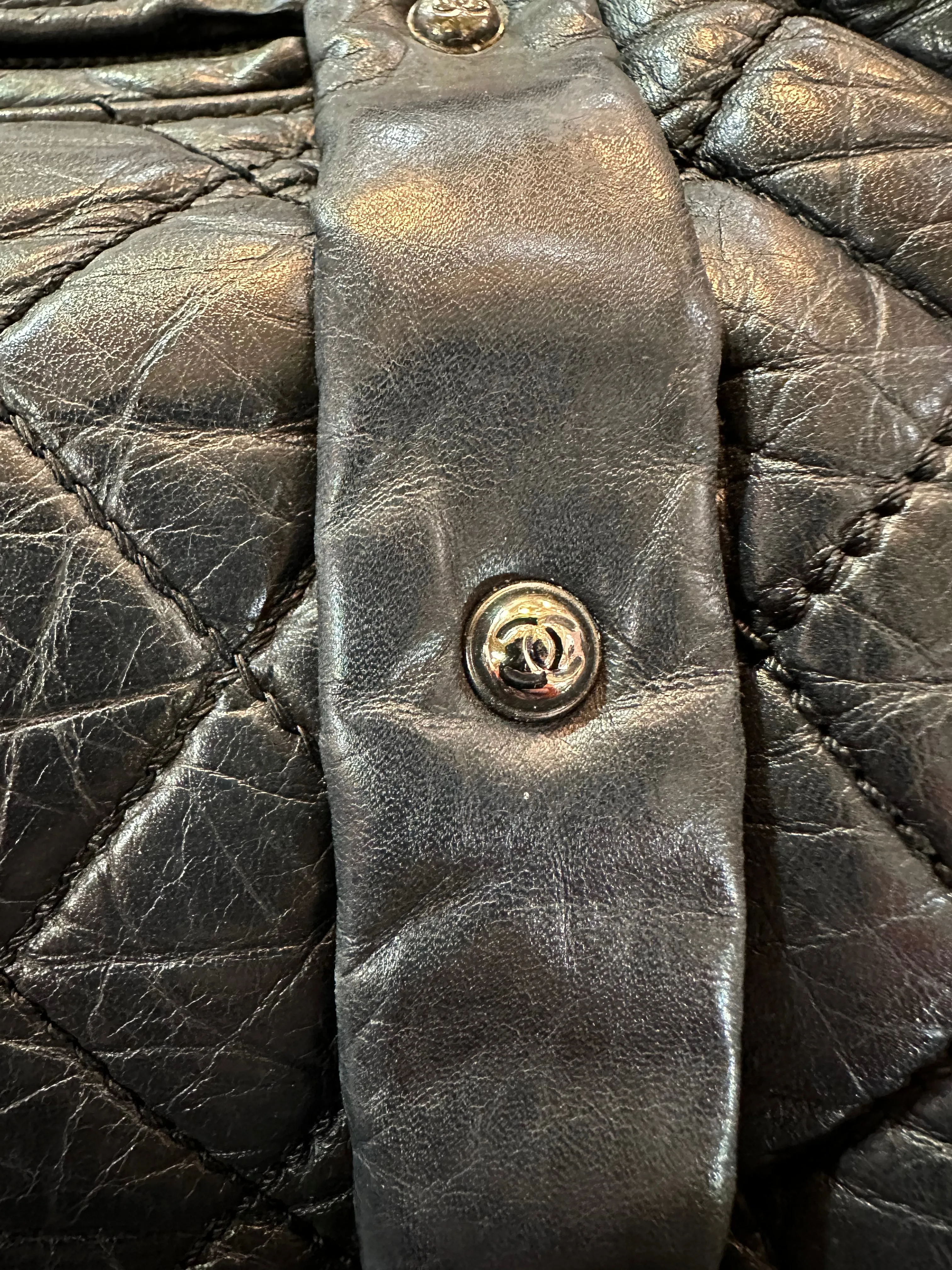 CHANEL Authenticated Black Medium Lady Braid Tote Bag