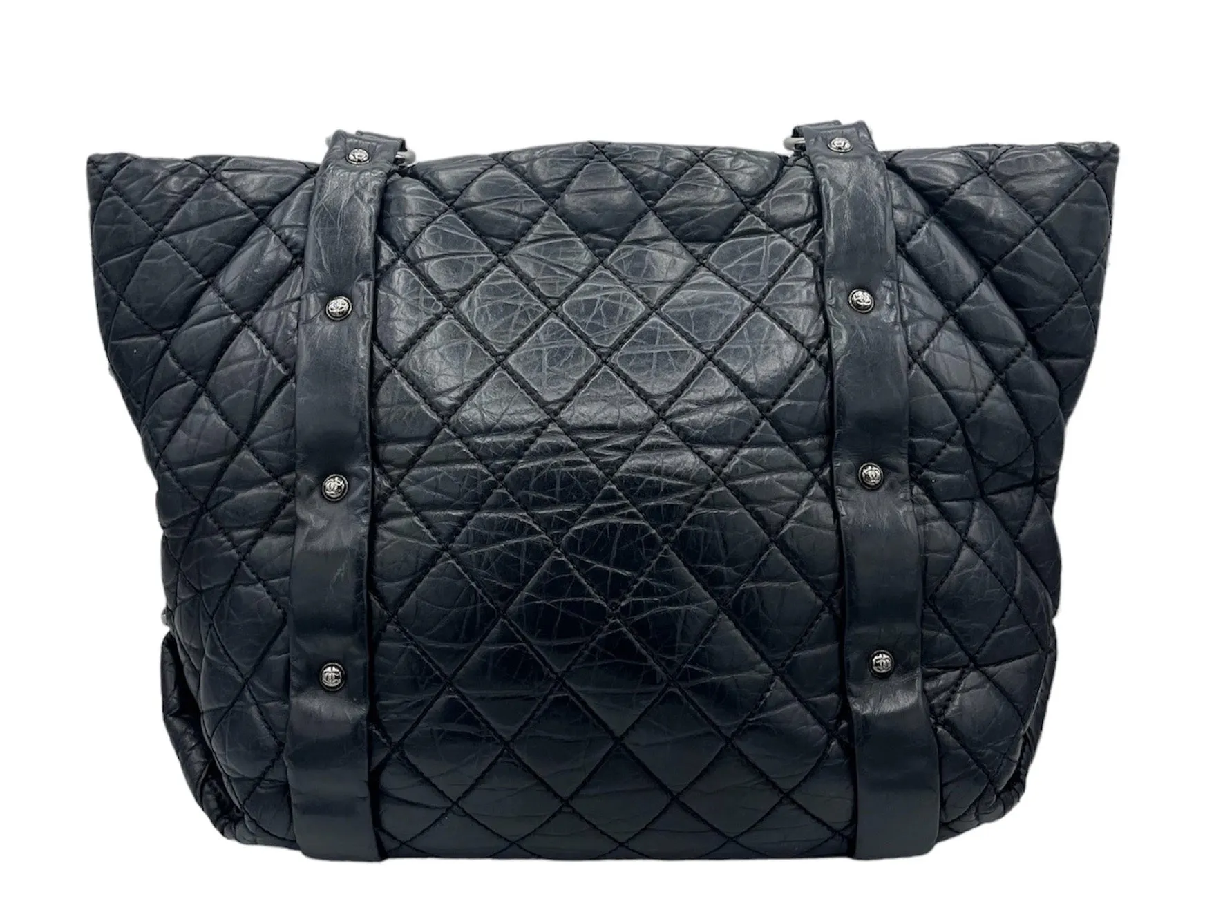 CHANEL Authenticated Black Medium Lady Braid Tote Bag