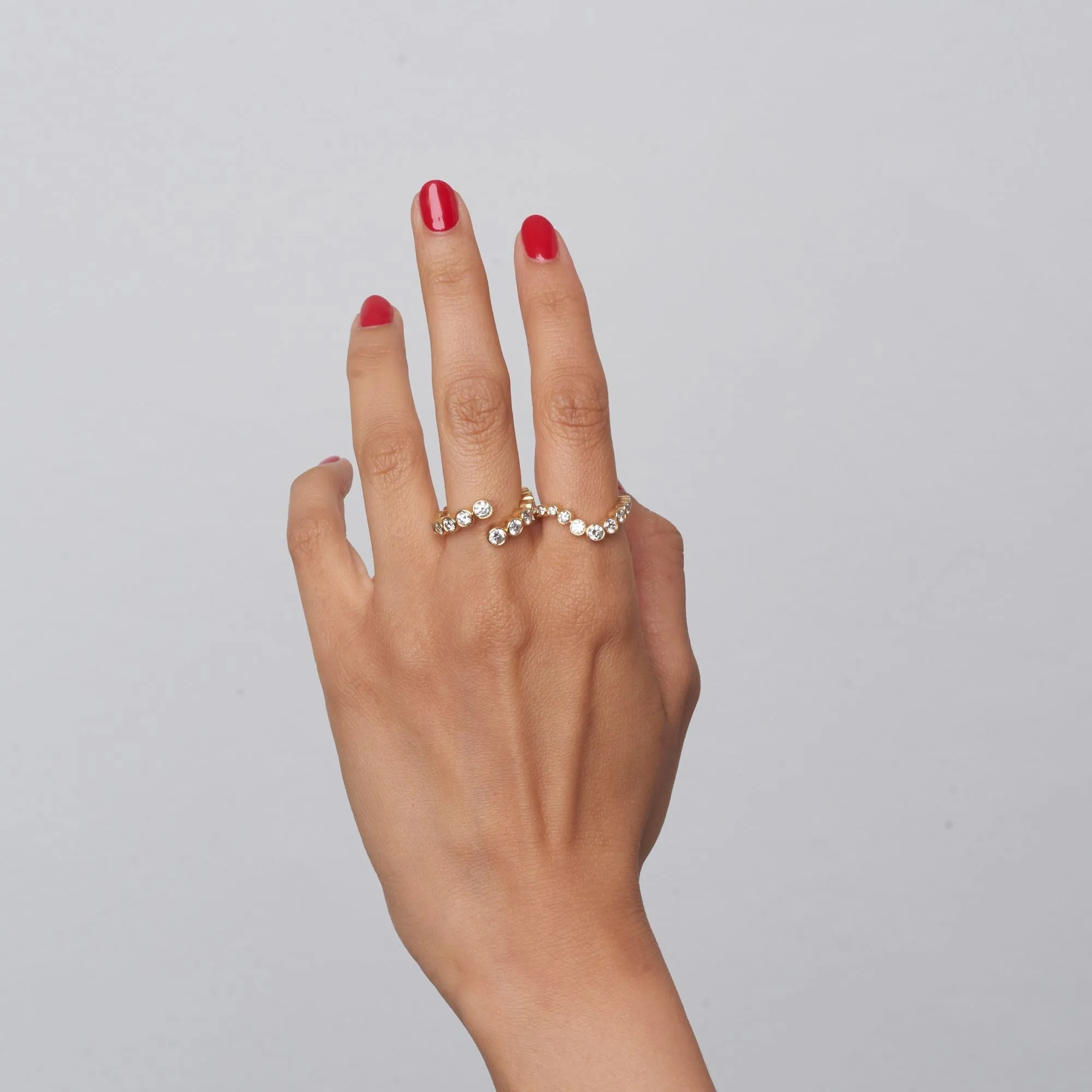 Ersa 14K Gold Ring w. Diamonds