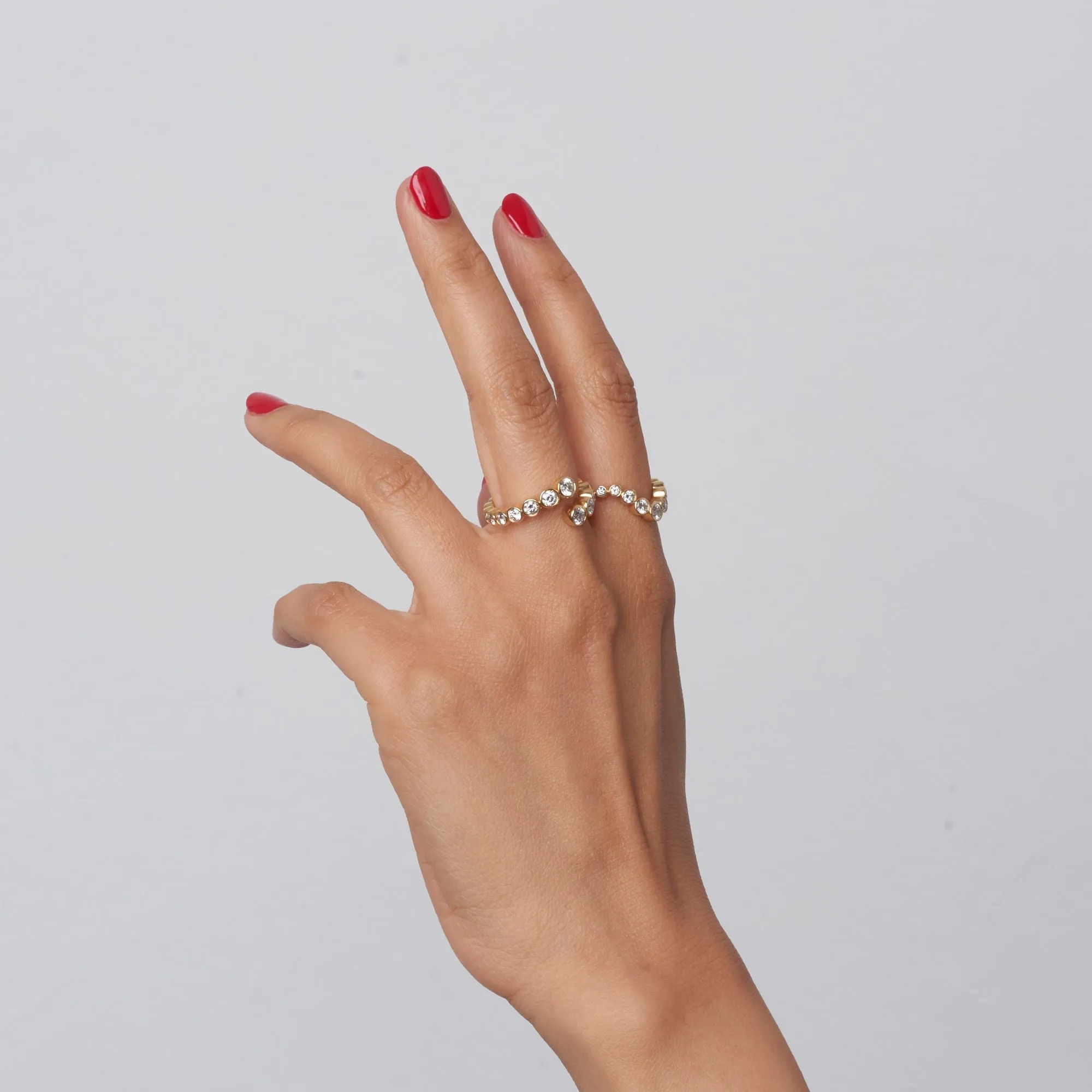 Ersa 14K Gold Ring w. Diamonds