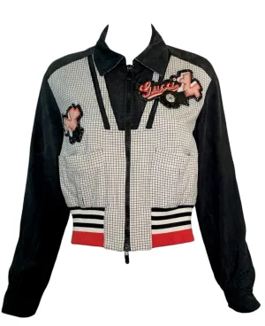 Gucci Bomber Style Member's Club Jacket with Patches