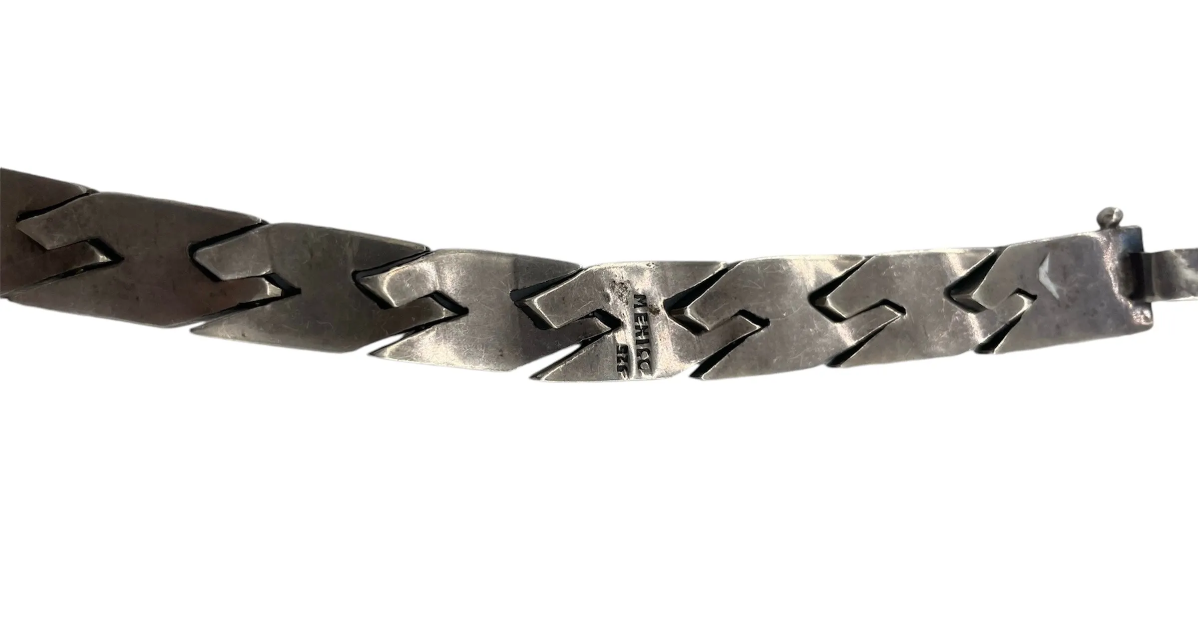 Mexican Sterling Silver Articulated Link Bracelet