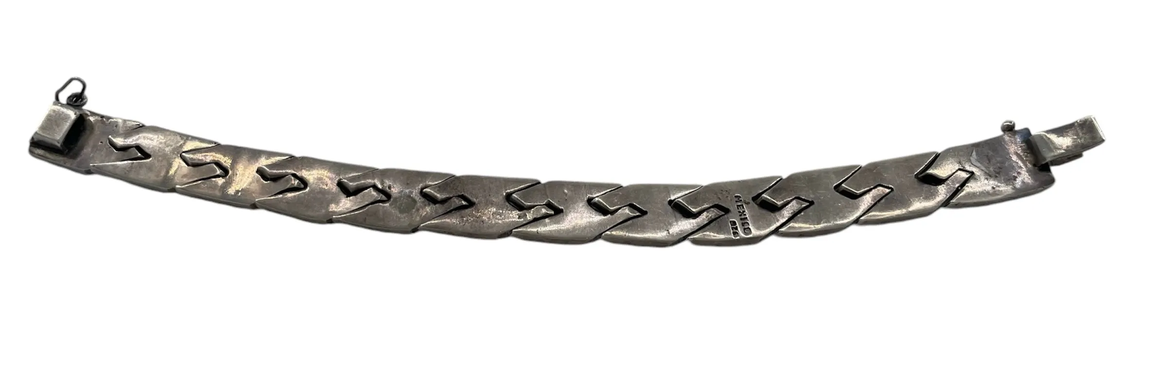 Mexican Sterling Silver Articulated Link Bracelet