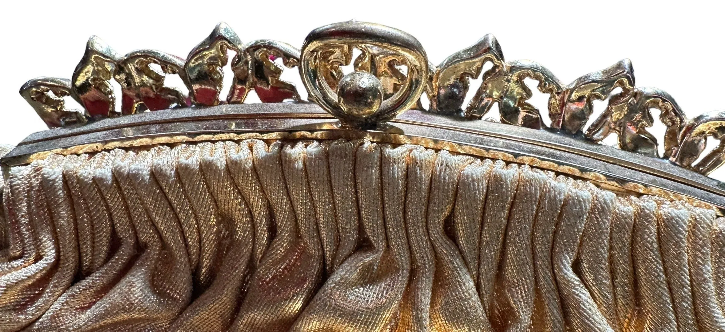 Morris Moskowitz 1950's Gold Glamour Girl Evening Bag