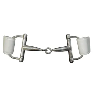 Tom Ford for Gucci F/W 1995 White Leather   Chrome Horse Bit Buckle Belt