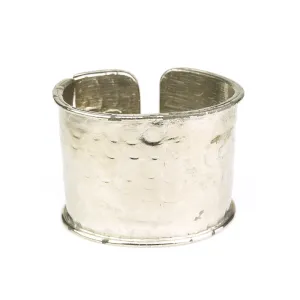TRIGERE 70s Silver Hammered Cuff